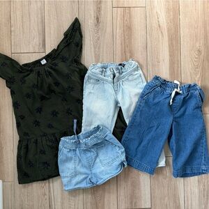 GAP 3 Pairs Girls Denim Bottoms and Dress